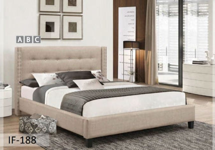 Beige New Fabric Bed - DirectBed