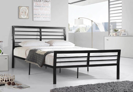 Black New Metal Bed Queen Bed - DirectBed