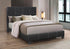 Black PU Bed with Contrast Stitching Queen Bed - DirectBed