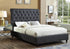 Charcoal Fabric Bed with Nailhead - DirectBed