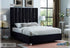 Chrome Velvet Black Bed - DirectBed