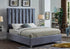 Chrome Velvet Grey Bed - DirectBed