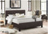 Contrast Stitching Espresso PU Bed - DirectBed