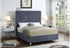 Rich Grey Velvet Bed - DirectBed