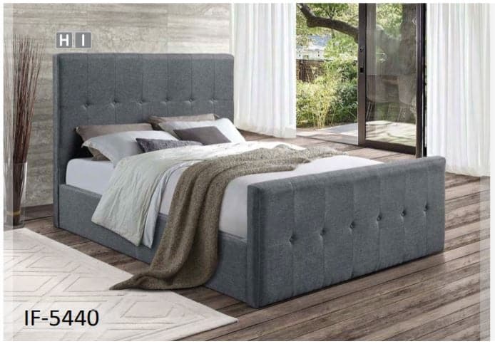 Dark Grey Fabric Bed Disc - DirectBed