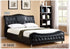 Black PU Bed With Rhinestone Jewels - DirectBed