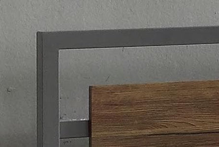 Wood Panel Bed with Grey Frame - DirectBed