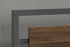 Wood Panel Bed with a Grey Steel Frame - DirectBed | Mattress Stores Hamilton, Niagara Falls, St Catharines, Stoney Creek, Burlington, Oakville, Ancaster