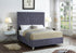 Rich Grey Velvet Bed - DirectBed