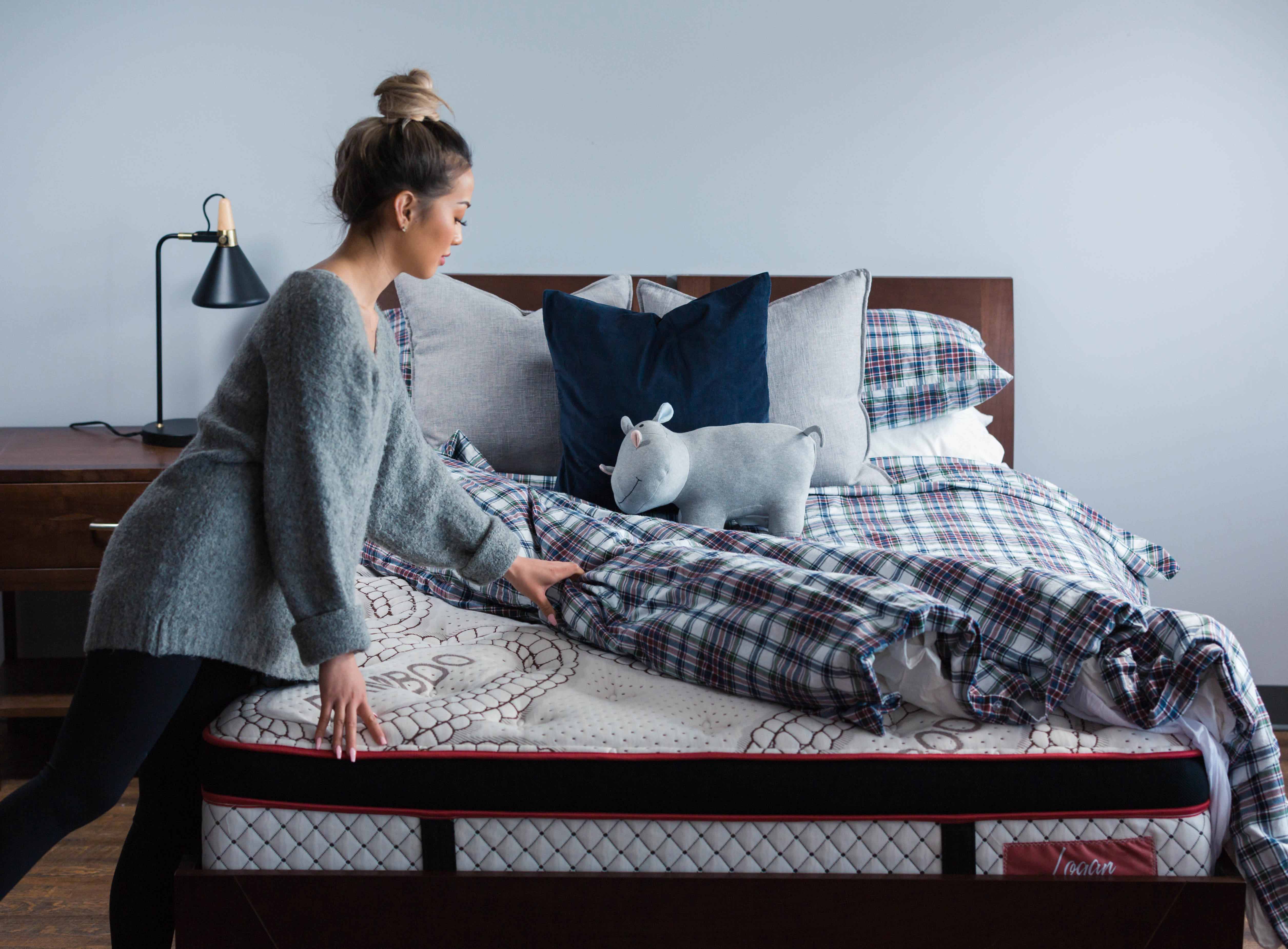 Queen Logan Suite Mattress - 14" Lavish Thick Latex Pillowtop Mattress Mattress - DirectBed