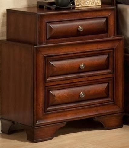 Sofia Walnut Bedroom Set Night Stand - DirectBed