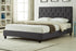 Linen-Style Fabric Platform Bed Twin / Black - DirectBed