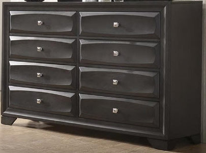 Natalie Upholstered Modern Bedroom Set Dresser - DirectBed