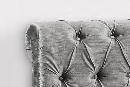 Velvet Fabric Grey Bed King Bed - DirectBed