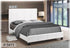 White PU Bed with Contrast Stitching - DirectBed