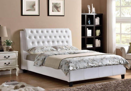 White PU Polyurethane Bed King Bed - DirectBed
