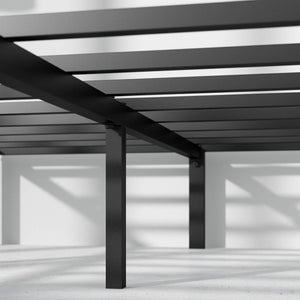 ZINUS Yelena Metal Platform Bed Frame / Steel Slat Support / No Box Spring Needed / Easy Assembly, Queen Square corner Platform Bed Only - DirectBed | Mattress Stores Hamilton, Niagara Falls, St Catharines, Stoney Creek, Burlington, Oakville, Ancaster